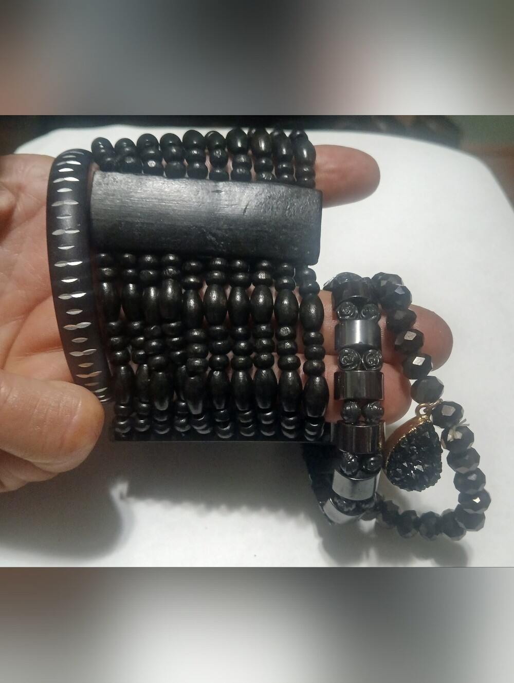 4 Bracelets Black Bundle